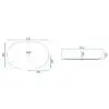 Lavoar pe blat Rea Nadia 60 REA-U1055 - imagine 5