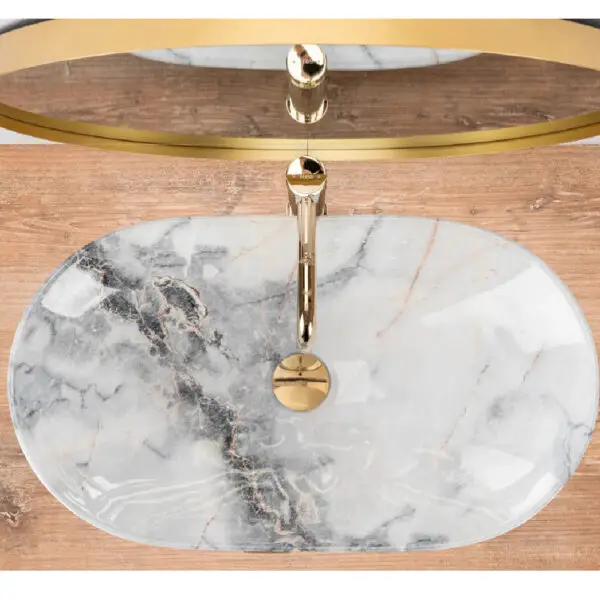 Lavoar pentru blat Rea Royal Granit REA-U8596 - imagine 3