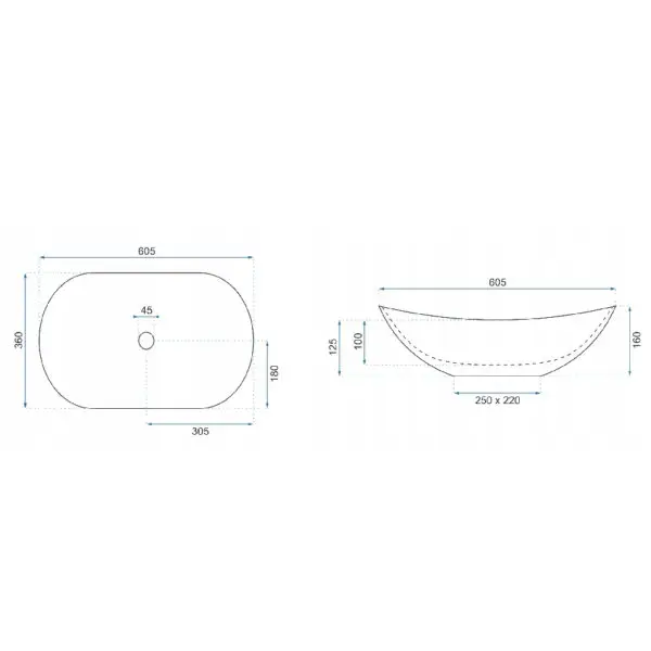 Lavoar pentru blat Rea Royal Granit REA-U8596 - imagine 4