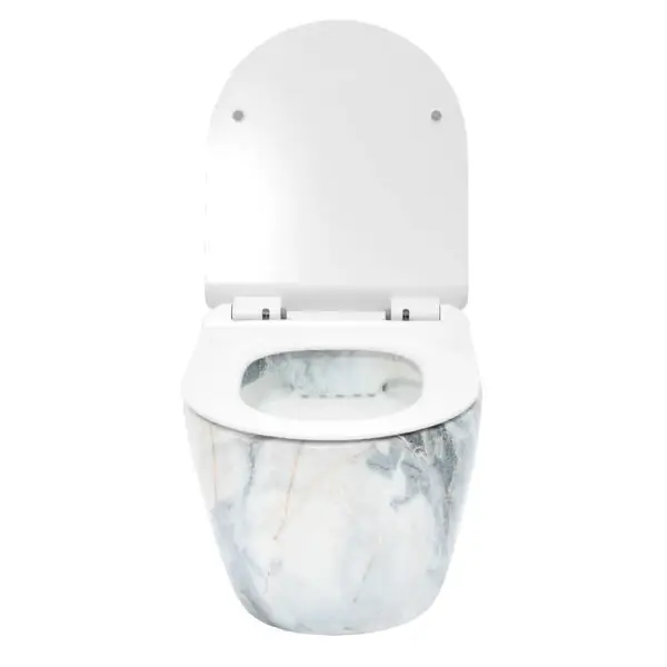 Set vas WC/toaleta suspendat Rea Carlos granit stralucitor - imagine 4