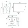 Set vas WC/toaleta suspendat Rea Julio negru mat REA-C6550 - imagine 9
