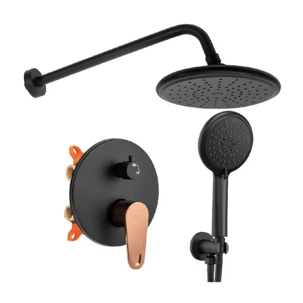 Set de dus Rea Mild negru / auriu roz + box REA-P9143