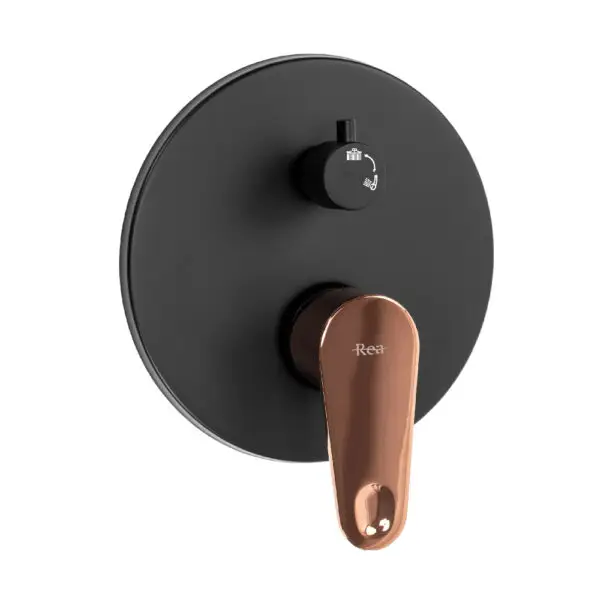 Set de dus Rea Mild negru / auriu roz + box REA-P9143 - imagine 2
