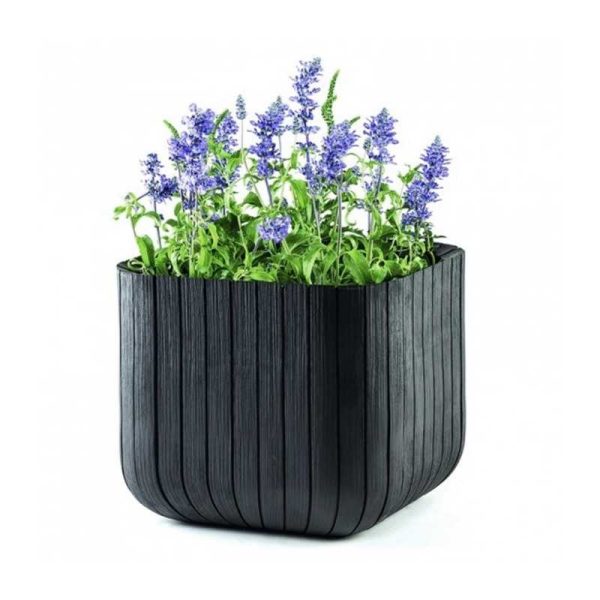 Ghiveci mare exterior Keter Cube L 50 L - imagine 2
