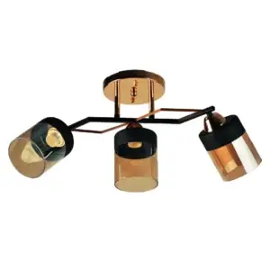 Lustra negru/auriu Laser 3 LY-3483