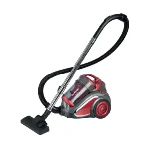 Aspirator fara sac HB-2820RS, 2200 W, 4.5 litri, 85dB, filtru lavabil, sistem multi-ciclon, Negru/Rosu
