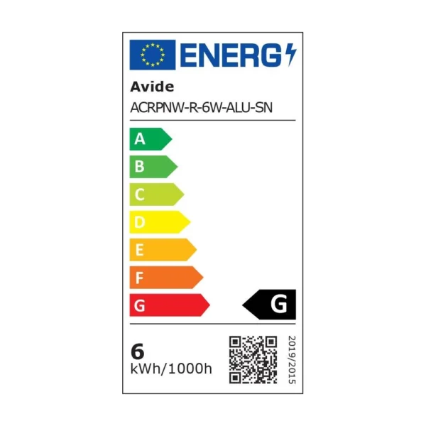 Plafoniera LED incorporabila 6W NW 4000K ACRPNW-R-6W-ALU-SN - imagine 3