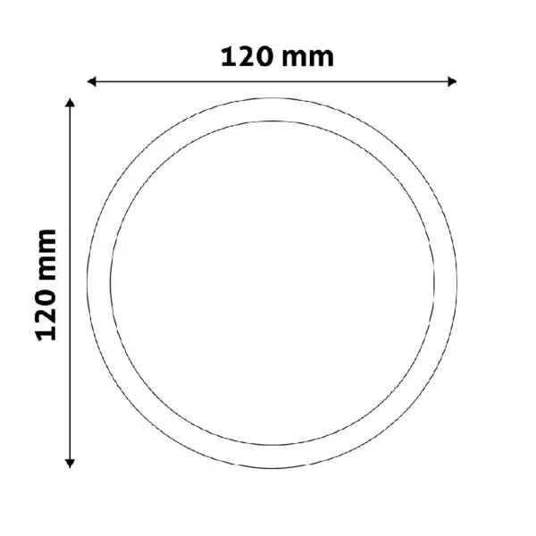 Plafoniera LED incorporabila 6W NW 4000K ACRPNW-R-6W-ALU-SN - imagine 4