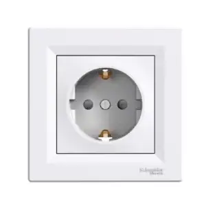 Priza Schuko 1P 16A ST IP20 alb Asfora SCH-EPH2900221
