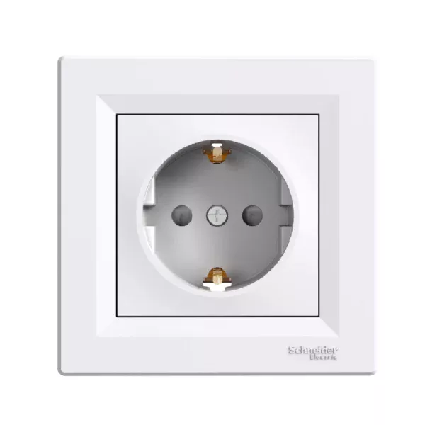 Priza Schuko 1P 16A ST IP20 alb Asfora SCH-EPH2900221