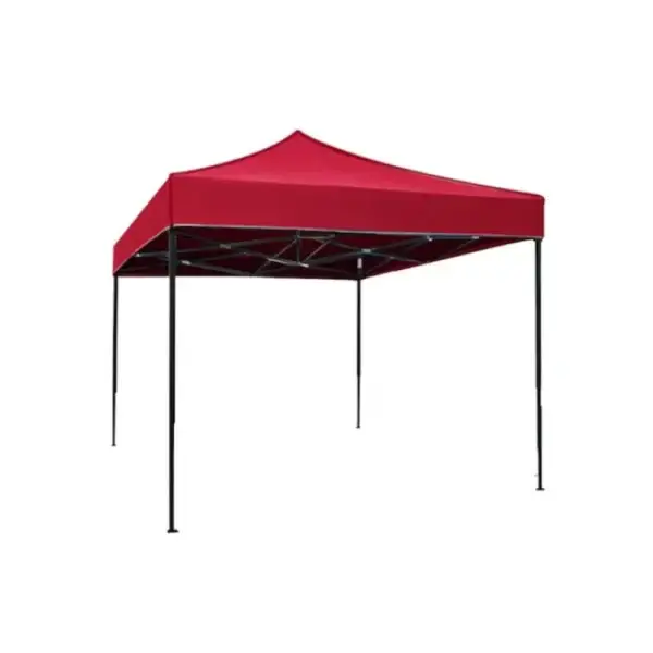 Cort tip pavilion pliabil rosu 3x3 m
