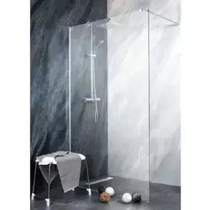 Paravan dus negru 68-69x195 cm Freedom II 8 mm BP70
