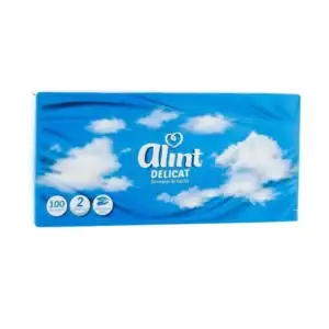 Servetele faciale 2 str 100 buc/cut albe Alint