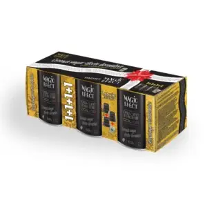 Pachet Magic Efect vopsea cu efect Dune de nisip 3 buc. Golden Flame (auriu) + pensula