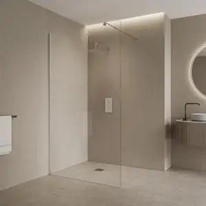 Paravan duș 120 cm, sticla clara, securizată 8 mm, profil crom – DY101