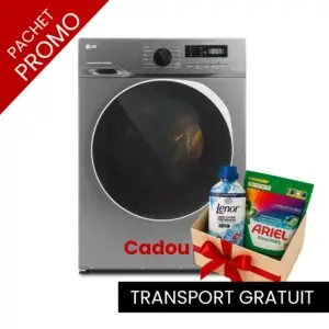 Masina de spalat rufe LDK Queen INV714SBKDS, Clasa A, Capacitate 7 Kg, 1400 rpm + Cadou Lenor 1,49 L + Capsule Ariel 65 buc