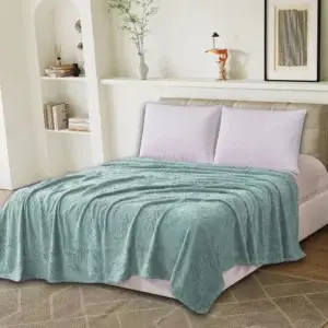 Patura cocolino fluturi verde menta 200x230 cm