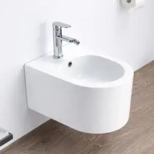 Bideu suspendat alb lucios B2343BD