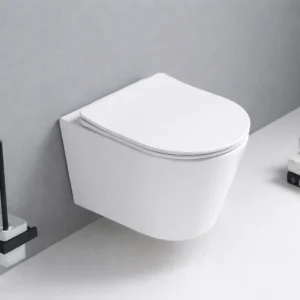 Vas WC suspendat alb lucios Coral + capac B2330L