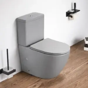 Vas WC Riviera gri rimless + rezervor + capac - A2342MH