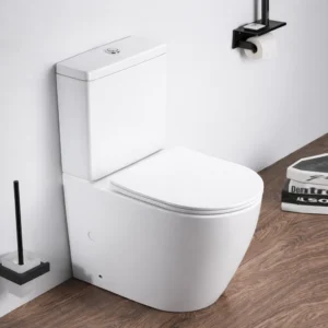 Vas WC Riviera alb lucios rimless + rezervor + capac - A2342