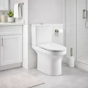 Vas WC Vita alb lucios rimless + rezervor + capac - 3053