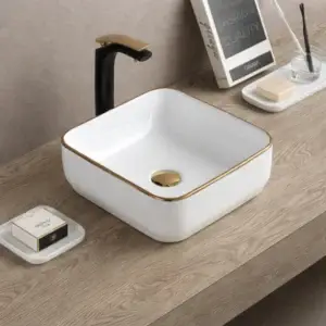 Lavoar ceramic pe blat Astra 360x360x125 mm - alb lucios LUCJL7098C