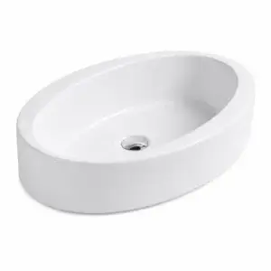 Lavoar ceramic pe blat Opera 600x365x150 mm - alb lucios LUC78955