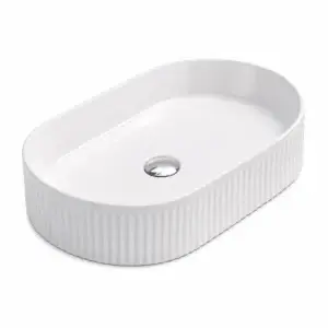 Lavoar ceramic pe blat Linea 580x365x120 mm - alb lucios LUC78607