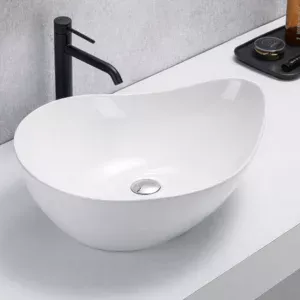 Lavoar ceramic pe blat Aurora 510x400x180 mm - alb lucios LUC78789