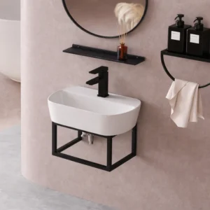 Lavoar ceramic cu suport Eternia 430x300x280 mm - alb LUCH031