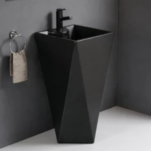 Lavoar stativ (pe podea) Elite 470x470x860 mm - negru mat B156MB