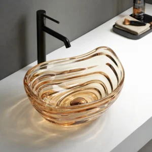 Lavoar ceramic pe blat Essence 500x360x160 mm – cupru GL66-AM