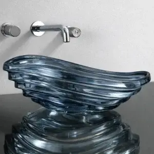 Lavoar ceramic pe blat Essence 500x360x160 mm – albastru GL66-L1