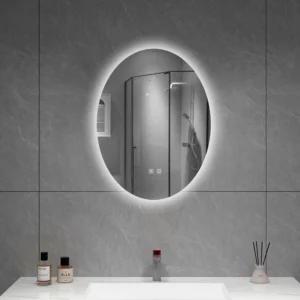 Oglinda LED Felora 60 x 80 cm ovala, touch, functie dezaburire DH-L2206