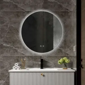 Oglinda LED Veralia 60 cm rotunda, touch, functie dezaburire DH-L2358