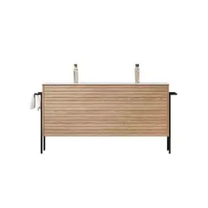 Mobilier de baie cu lavoar Pic Varena 80 cm, maro BPA252-80