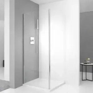 Paravan dus Zenith 5 mm, sticla clara, profil crom, 90 cm SGL-3005F