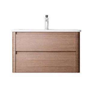 Mobilier de baie suspendat cu lavoar Rovina - 100 cm, finisaj lemn BPA2515-100
