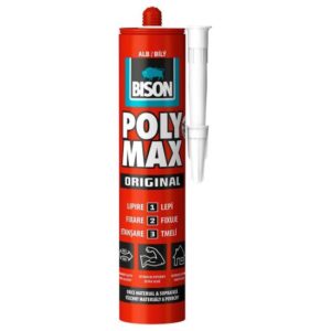 Adeziv și etanșeizant MS Polimer BISON Poly Max Original, alb, 465g 428975