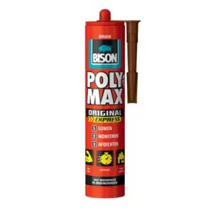 Adeziv și etanșeizant MS Polimer BISON Poly Max Original Express, 425g, maro 428978