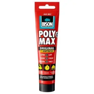 Adeziv și etanșeizant MS Polimer BISON Poly Max Original Express, 165g alb 428985