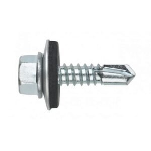 Șurub autoforant STARKFIX, cu cap hexagonal și șaibă EPDM, pentru metal, 4,8x19, zincat, 250buc 281430
