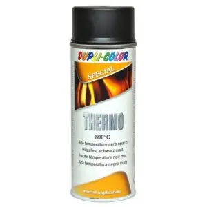Vopsea spray rezistentă la temperatură DUPLI-COLOR Thermo 800°C, negru, 400ml 307006