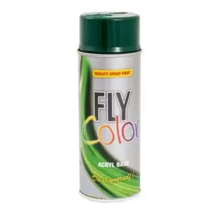 Vopsea spray decorativă FLY COLOR, RAL 6005 verde frunză, 400ml 382704