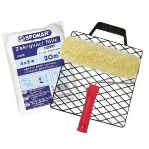 Set Rolă verde din poliacril 240m, cu grătar din PVC și folie de protecție 581069
