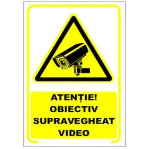 Indicator Supraveghere video, 20cmx30cm, PVC 803231