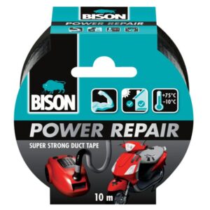 Bandă adezivă texturată BISON Power Repair, negru, 50mmx10m 490012