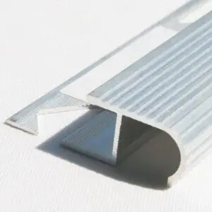 Profil pentru treaptă AL2110, din aluminiu, incorporabil, semi-rotund, 2,5m  579130