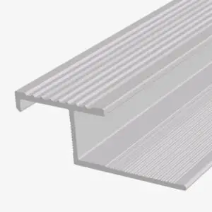 Profil pentru treaptă AL2100, din aluminiu, incorporabil, Grafit, 2,5m 579389